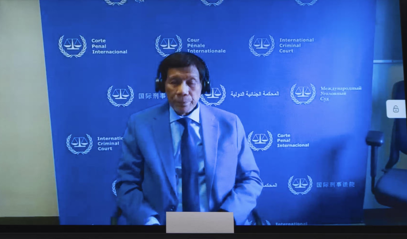 rodrigo duterte on ICC